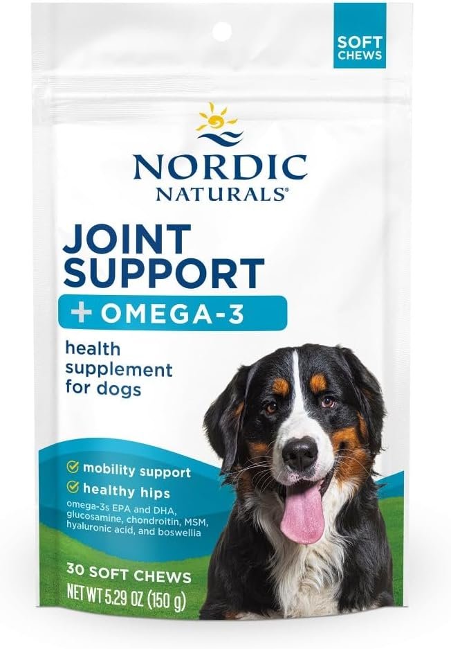 Nordic Naturals Pet Joint Support + Omega 3 Soft Chews