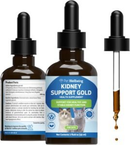 Pet Wellbeing Kidney Support Gold for Cats