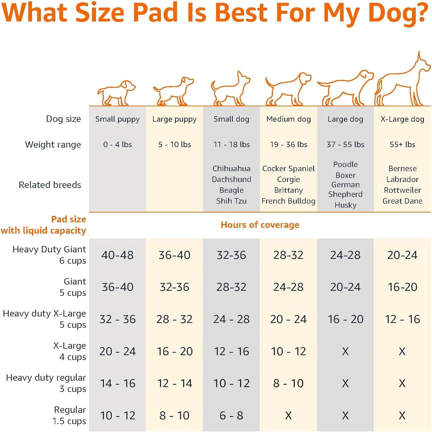 XL dimensions of Amazon Basics Super Absorbent Potty Pad