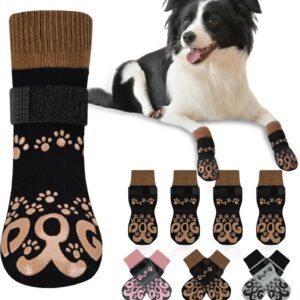 Anti Slip Dog Socks