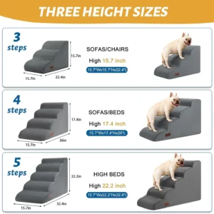 Aodisman 4-Step Dog Stairs view 2
