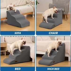 Aodisman 4-Step Dog Stairs view 3