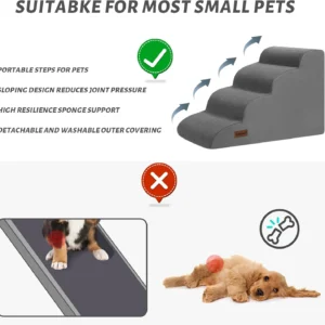Aodisman 4-Step Dog Stairs view 7
