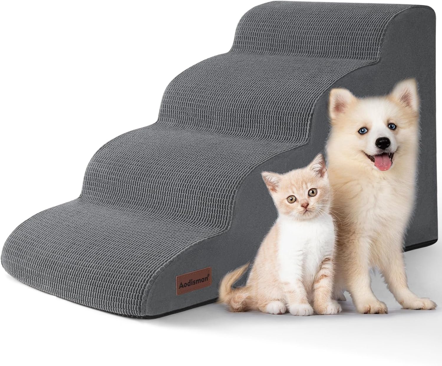 Aodisman 4-Step Dog Stairs