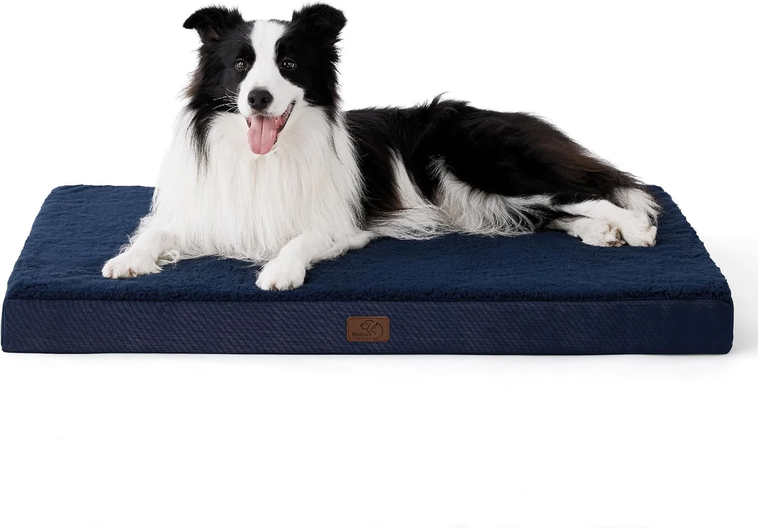 Large orthopedic dog bed with orthopedic egg crate foam