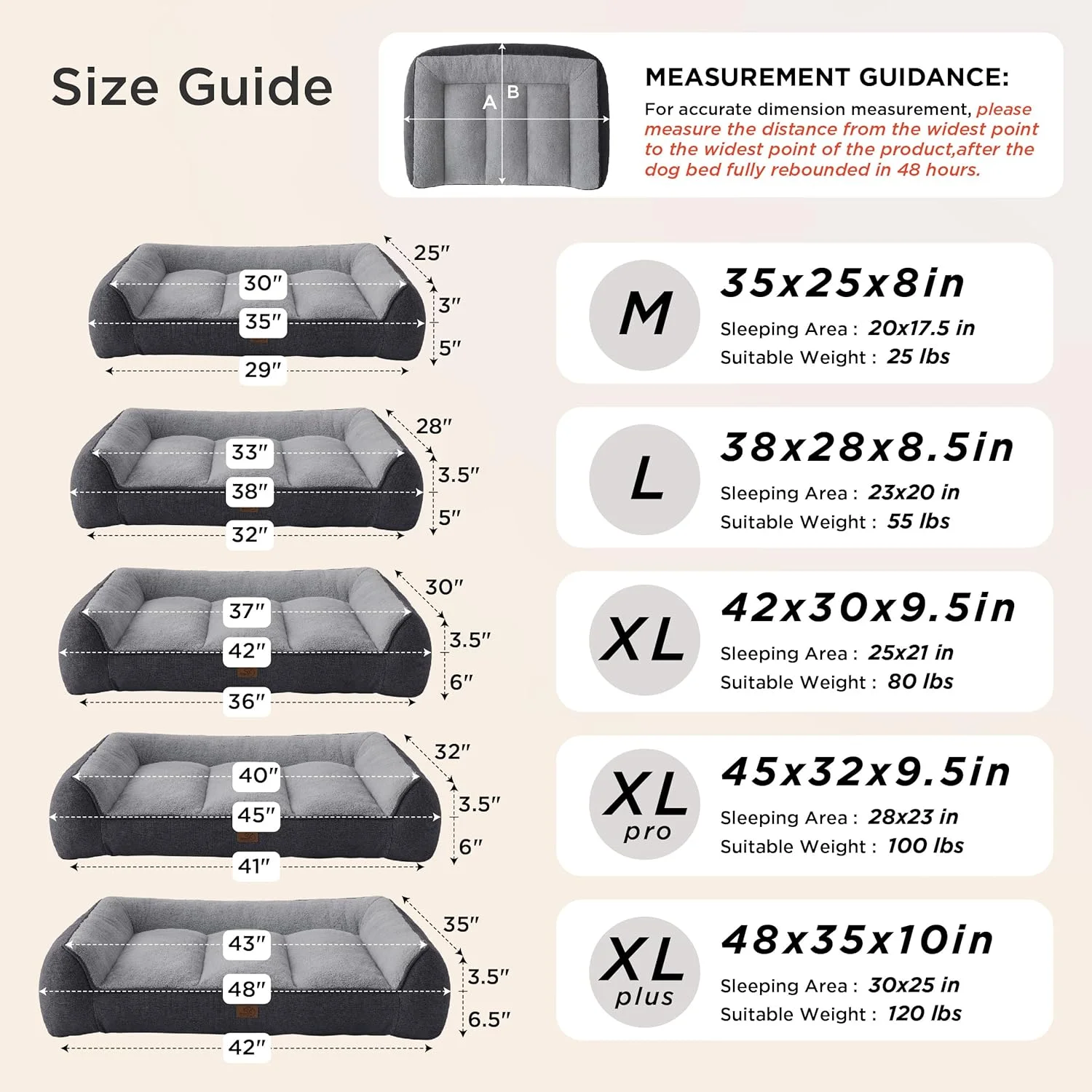 The Bedsure SupportMax XL Pro dog bed showing its removable zippered cover