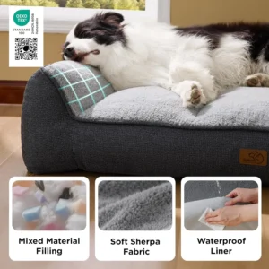 Bedsure SupportMax XL Pro Orthopedic Dog Bed view 5