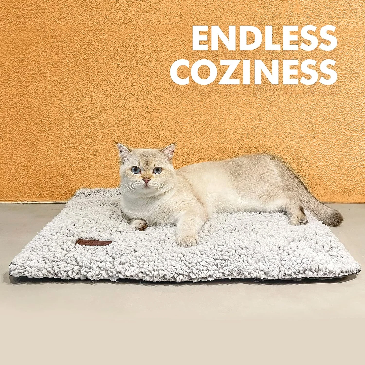 The CozyWarm Self-Heating Pet Mat fits perfectly into a pet bed or crate