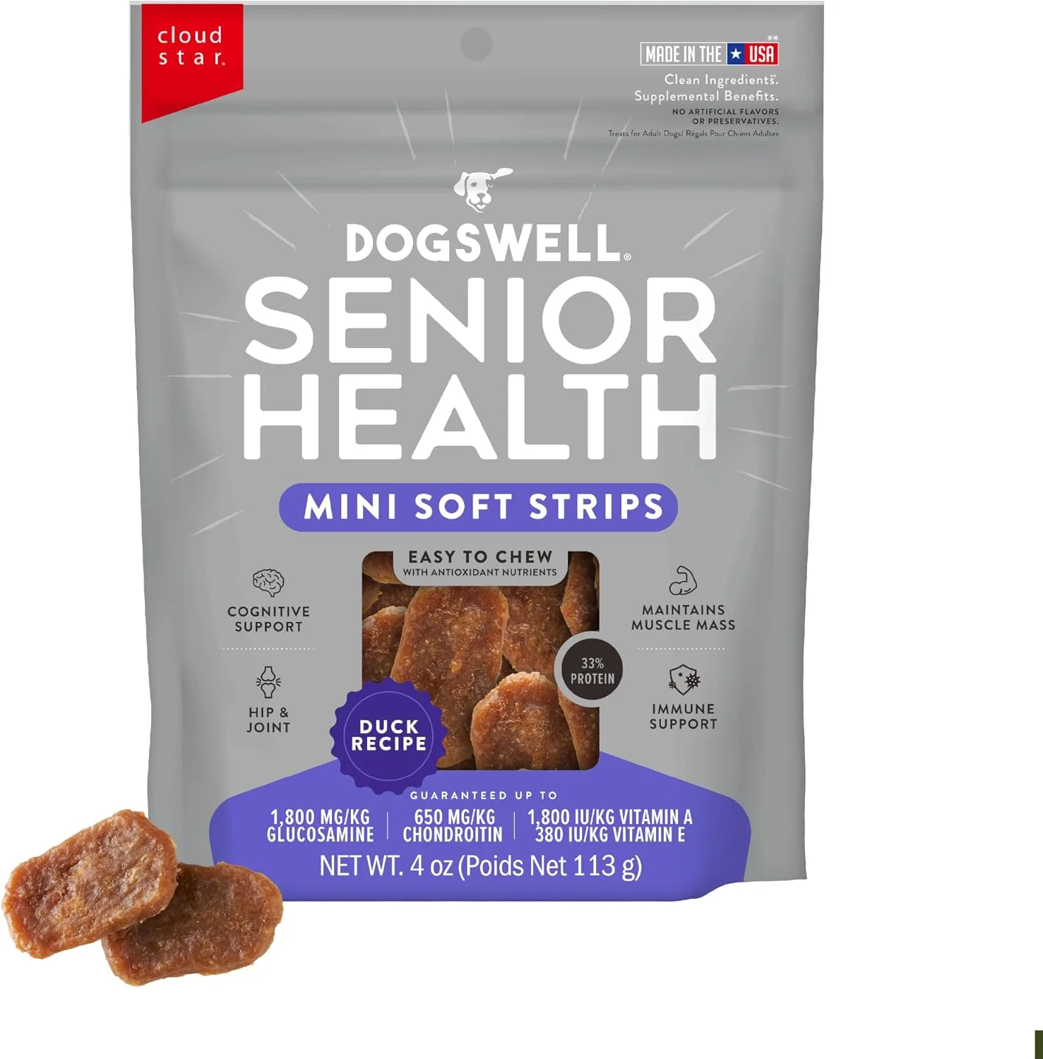 Dogswell Lifestage Senior Treats with glucosamine and chondroitin for joint support