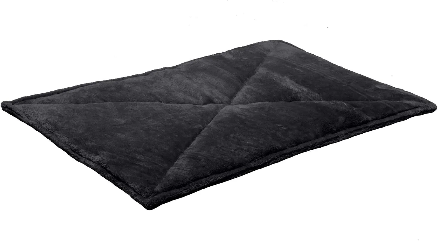 A side view of the Furhaven ThermaNAP bed highlighting its structure and thickness