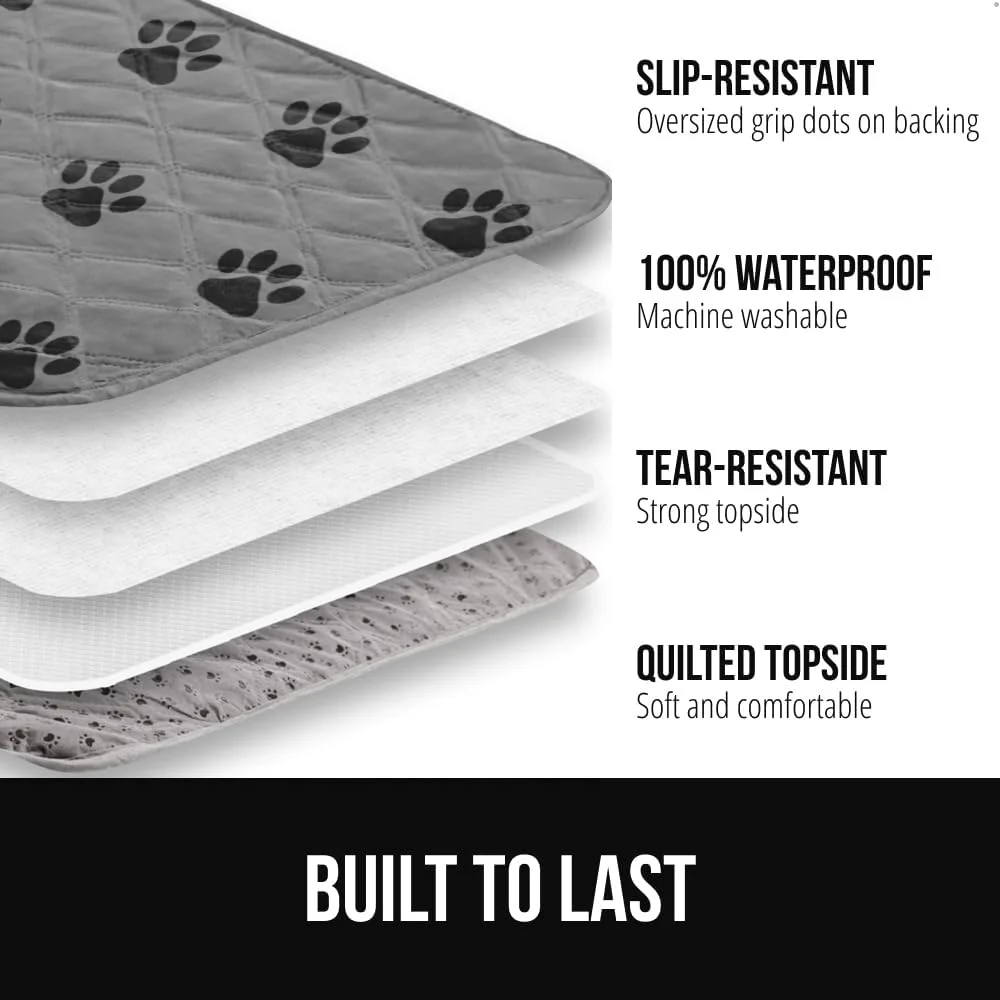 Diagram illustrating the five-layer construction of the GORILLA GRIP dog blanket