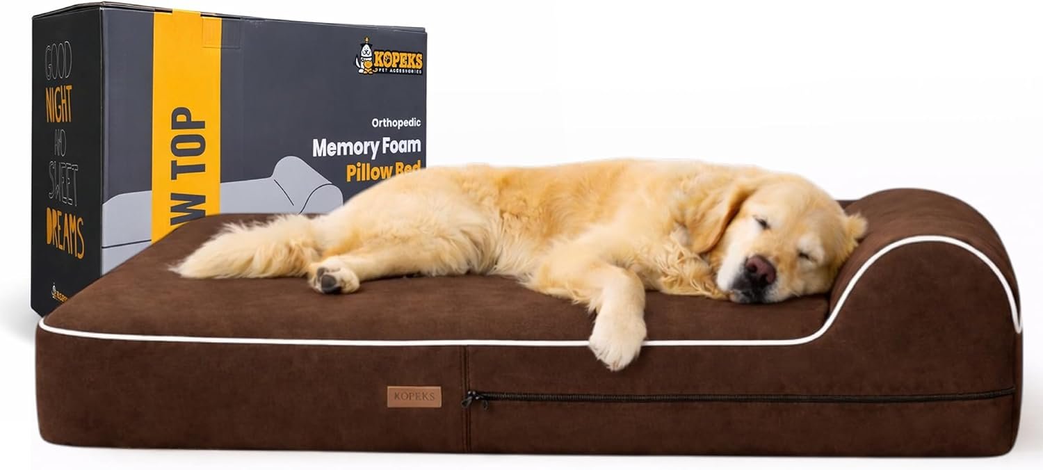 KOPEKS Orthopedic Memory Foam Dog Bed