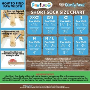 PawFlex Comfy Pawz Cotton Dog Socks view 2