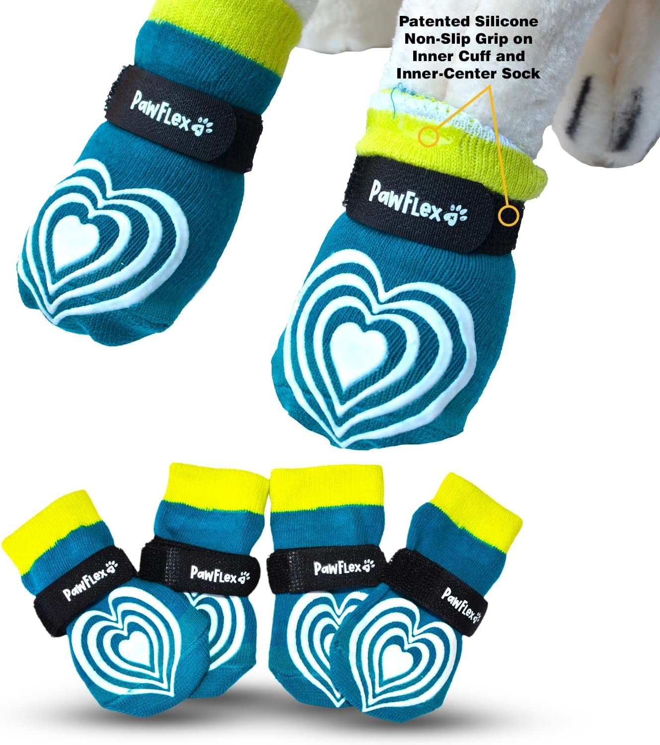 PawFlex Comfy Pawz Cotton Dog Socks