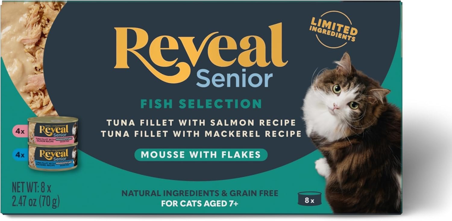 Reveal Natural Wet Senior Cat Food Flakes
