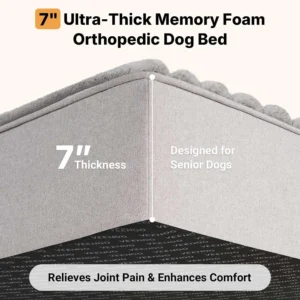 Veehoo Orthopedic Memory Foam Dog Bed view 2