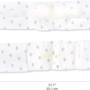 Amazon Basics Absorbent, Leakproof Male Dog Wrap Disposable Diapers with Wetness Indicator, Breathable, Small, White, 50-Pack view 5