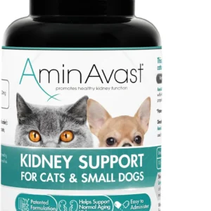 AminAvast Small Dogs & Cat Kidney Support - Promotes Healthy Kidney Support in Cats & Small Dogs - 300mg, 60 Capsule view 1