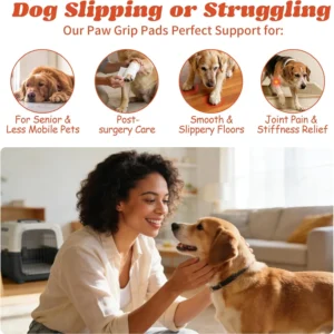 Anti Slip Dog Paw Pads for Senior Dogs - Paw Grips for Hardwood Floors, Enhanced Balance Traction Pads, Breathable Pet Paw Stickers Protectors for Dogs 7 Sets (28 Pcs) S view 4