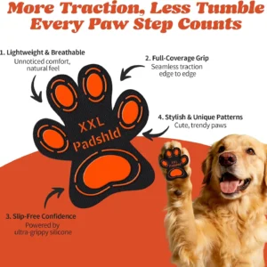 Anti Slip Dog Paw Pads for Senior Dogs - Paw Grips for Hardwood Floors, Enhanced Balance Traction Pads, Breathable Pet Paw Stickers Protectors for Dogs 7 Sets (28 Pcs) S view 7