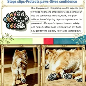 Anti-Slip Dog Paw Pads,Toe Grips for Senior Dogs,Dog Paw Protector Pads for Traction, Dog Shoes Alternative for Hot Pavement, Traction Control on Slippery Hardwood Floors 8 Sets (32 pcs) S view 6