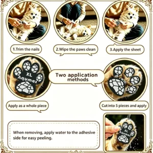 Anti-Slip Dog Paw Pads,Toe Grips for Senior Dogs,Dog Paw Protector Pads for Traction, Dog Shoes Alternative for Hot Pavement, Traction Control on Slippery Hardwood Floors 8 Sets (32 pcs) XL view 3