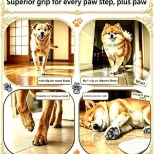 Anti-Slip Dog Paw Pads,Toe Grips for Senior Dogs,Dog Paw Protector Pads for Traction, Dog Shoes Alternative for Hot Pavement, Traction Control on Slippery Hardwood Floors 8 Sets (32 pcs) XL view 4