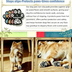 Anti-Slip Dog Paw Pads,Toe Grips for Senior Dogs,Dog Paw Protector Pads for Traction, Dog Shoes Alternative for Hot Pavement, Traction Control on Slippery Hardwood Floors 8 Sets (32 pcs) XL view 6