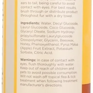 Burt's Bees for Pets Waterless Cat Shampoo Spray, No-Rinse Cat Dry Shampoo with Shea Butter & Honey for Gentle Cleaning Between Baths, pH Balanced, No Harsh Detergents, 10 Fl Oz view 3