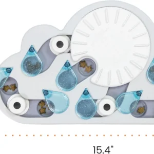 Catstages by Nina Ottosson Rainy Day Puzzle & Play Cat Puzzle Feeder – Interactive Treat Game for Indoor Cats, Level 3 Slow Feeder Enrichment Toy, 13.8" x 14" view 7