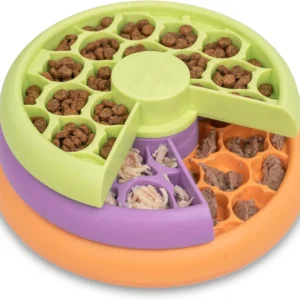 Catstages Kitty Lickin' Layers Interactive Cat Slow Feeder Treat Puzzle Toy, Dry or Wet Food, Mental Stimulation, Foraging Toy with 80+ Compartments view 1