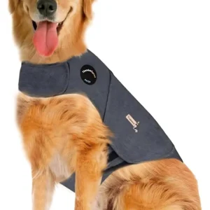 Comfortable Shirt Thunder Dog Anxiety Jacket Anti-Anxiety Shirt Stress Relief Keep Calm Clothes (Large) view 1
