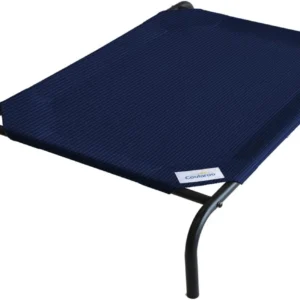 Coolaroo Original Elevated Dog Bed - Breathable Off-The-Ground Pet Bed with Cooling Fabric, Joint Relief & Moisture-Resistant Fabric, 100% Recyclable, Easy Clean, Aquatic Blue, Large view 7