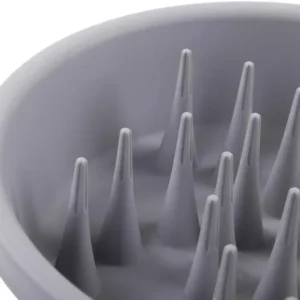 Dexas Slow Feeder Dog Bowl for Healthier Digestion, Teeth and Gums, 6 Cup Capacity, Gray view 3
