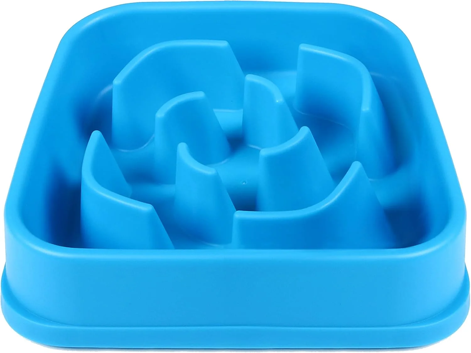 Various angles of the gray slow feeder bowl