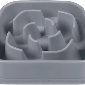 Dexas Slow Feeder Dog Bowl for Healthier Digestion, Teeth and Gums, 6 Cup Capacity, Gray view 7