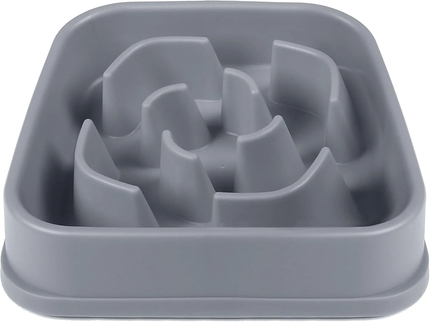 Dexas Slow Feeder Dog Bowl for Healthier Digestion, Teeth and Gums, 6 Cup Capacity, Gray