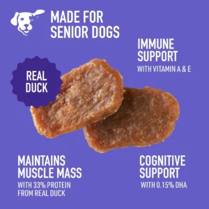 Dogswell Lifestage Senior Treats Mini Soft Strip Duck, 4oz. Bag view 4