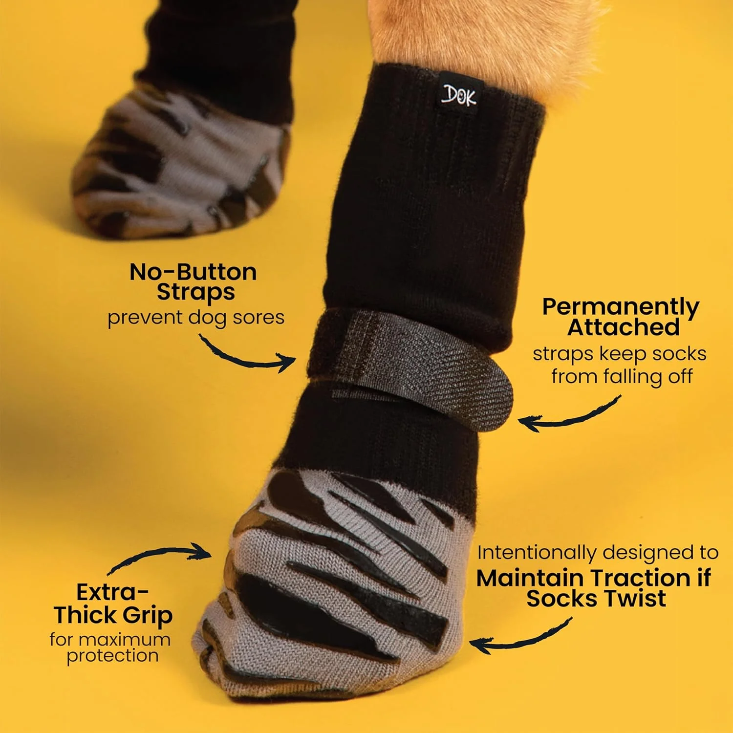 Comfortable fit design of DOK TigerToes