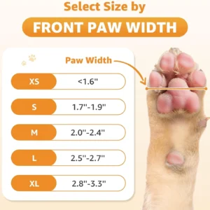 Double Sides Non-Slip Dog Socks to Prevent Licking Paws - Strong Traction for Paw Protector, Senior Dogs, Hardwood Floors, Dog Booties with Grippers - Size Small view 6