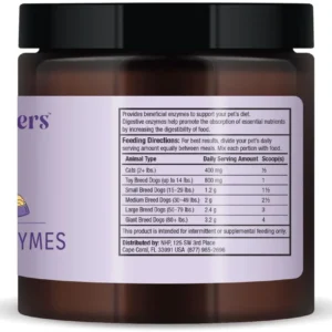 Dr. Mercola Bark & Whiskers Digestive Enzymes – Veterinarian Formulated – for Dogs & Cats – Non-GMO – 150 Scoops – Supports Kibble Digestion view 4