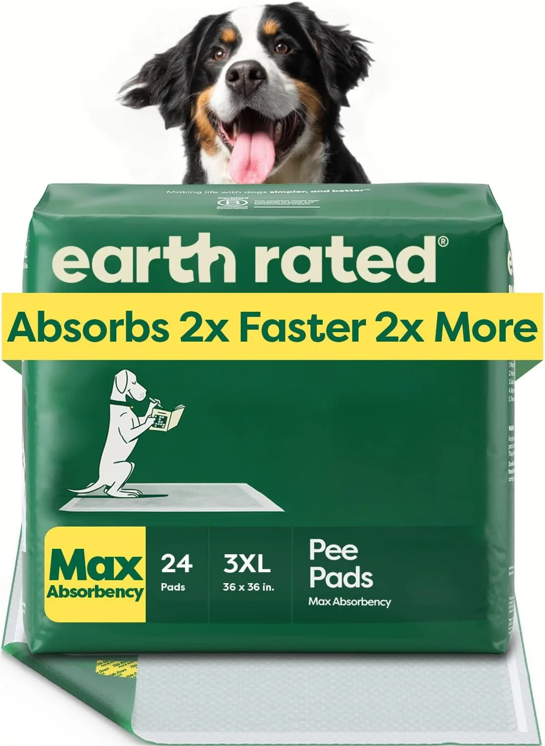 Earth Rated 3XL puppy pads for large dogs