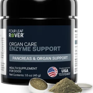 Four Leaf Rover Organ Care - Dog Digestive Support with Digestive Enzymes and Probiotics - Supports a Healthy Liver - Veterinarian Formulated - 30 Day Medium Dog Supply view 1