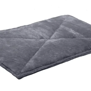 Furhaven ThermaNAP Self-Warming Cat Bed for Indoor Cats & Large/Medium Dogs, Washable & Reflects Body Heat - Quilted Faux Fur Reflective Bed Mat - Gray, Large view 7