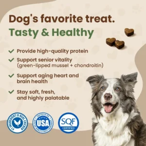 Get Naked Biteables Daily Soft Dog Treats for Senior Health, Made with Real Chicken and New Zealand Green-Lipped Mussel, Functional Soft Chews for Senior Dogs, Grain-Free, 6oz view 3
