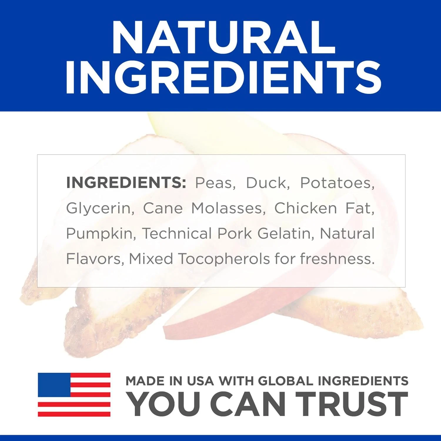 Healthy dog treat ingredients