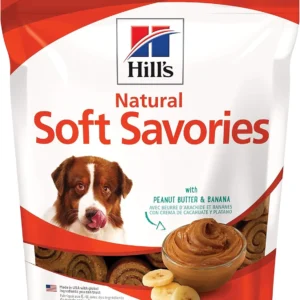 Hill's Natural Soft Savories Dog Treats, Peanut Butter & Banana, 8 oz. Bag view 1