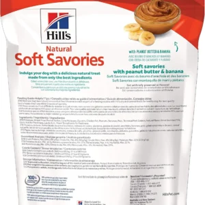 Hill's Natural Soft Savories Dog Treats, Peanut Butter & Banana, 8 oz. Bag view 2