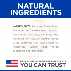 Hill's Natural Soft Savories Dog Treats, Peanut Butter & Banana, 8 oz. Bag view 3