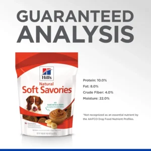 Hill's Natural Soft Savories Dog Treats, Peanut Butter & Banana, 8 oz. Bag view 7